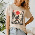 thumbnail image 1 of Samurai Bigfoot Japanese Vintage Graphic Ukiyo Art, Bigfoot Shirt,Bigfoot Lovers,Funny Tee, 1 of 5