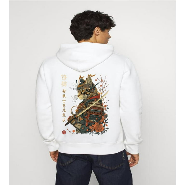 Japanese cat hoodie sale