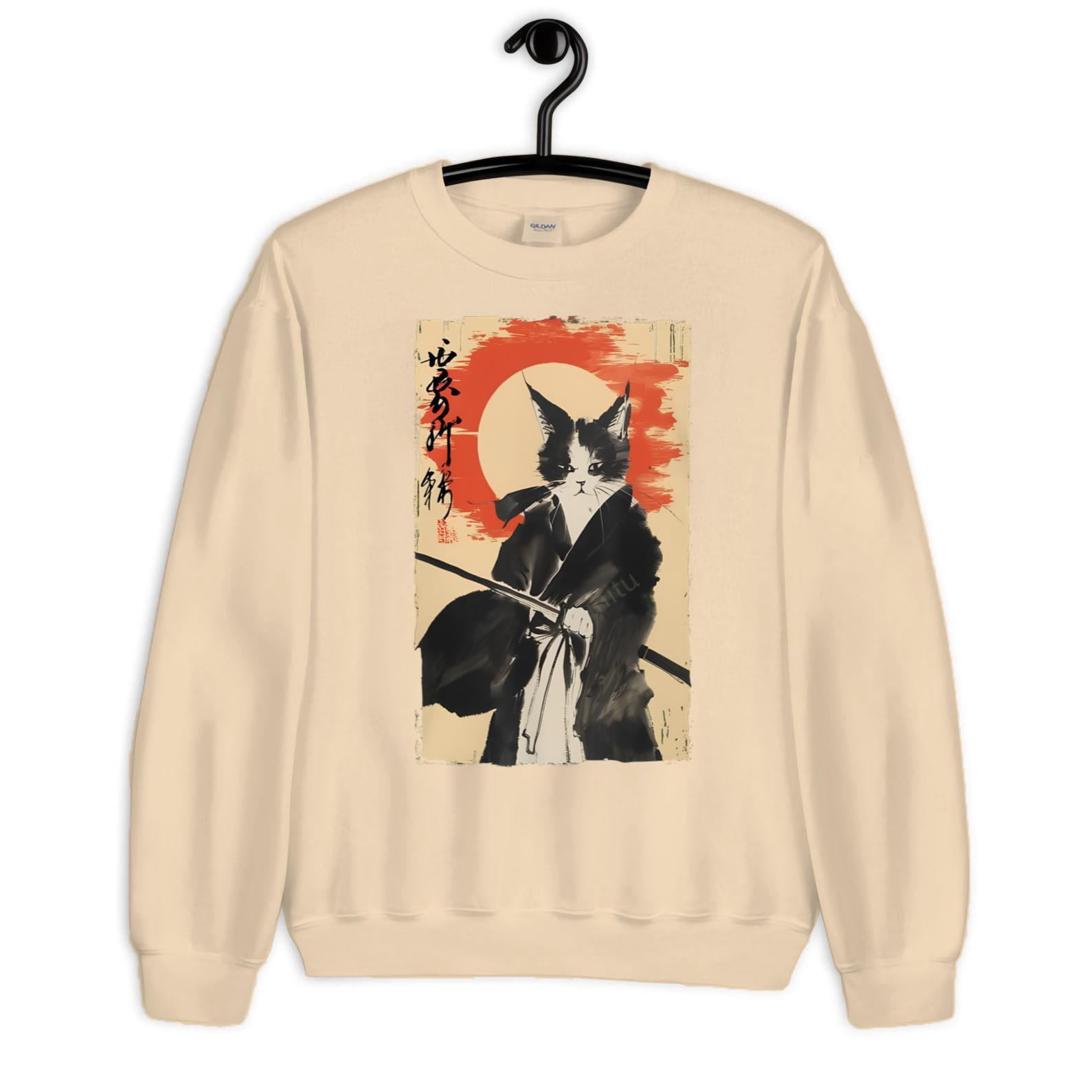 Samurai Cat Ukiyo-e Warrior Japanese Art Vintage Cat-TH43462 - Walmart.com
