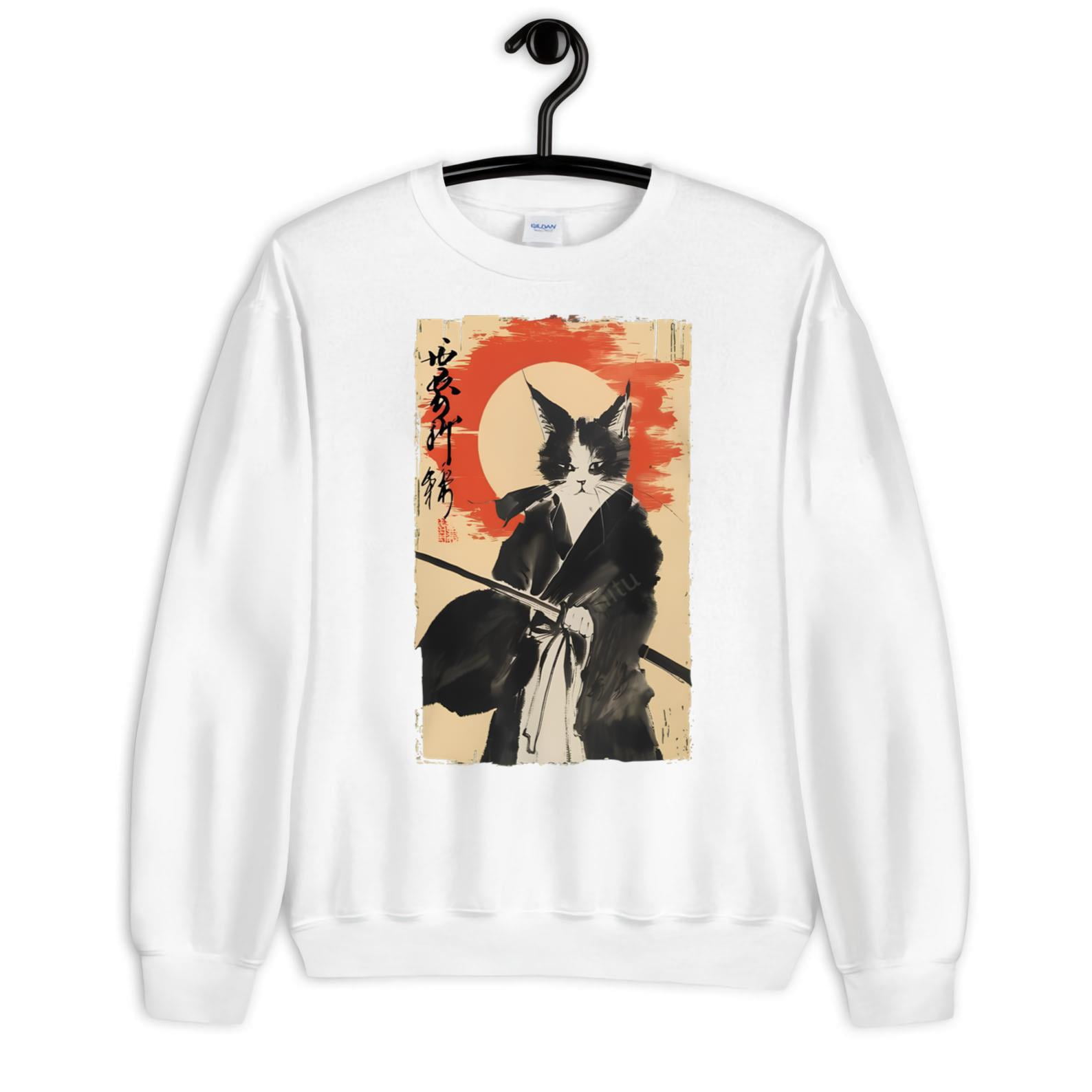 Samurai Cat Ukiyo-e Warrior Japanese Art Vintage Cat-TH43462 - Walmart.com
