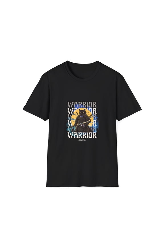 Samurai Cat Unisex Softstyle T-Shirt