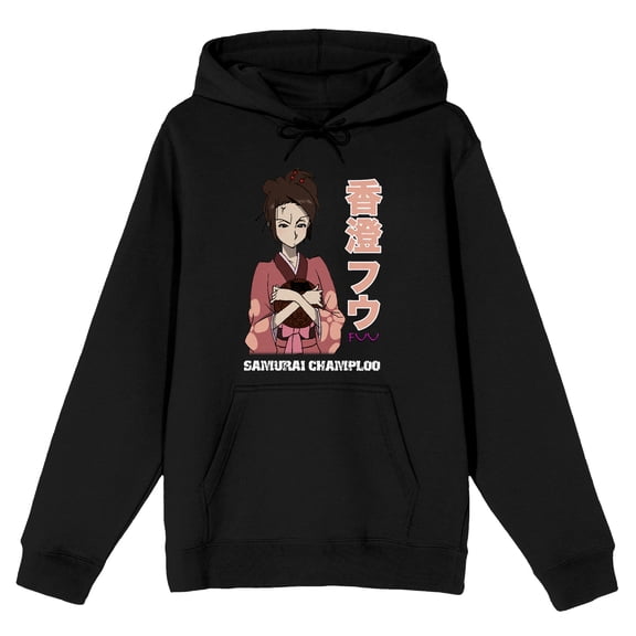 Samurai Champloo Fuu Kanji Logo Men's Black Sweatshirt-3XL