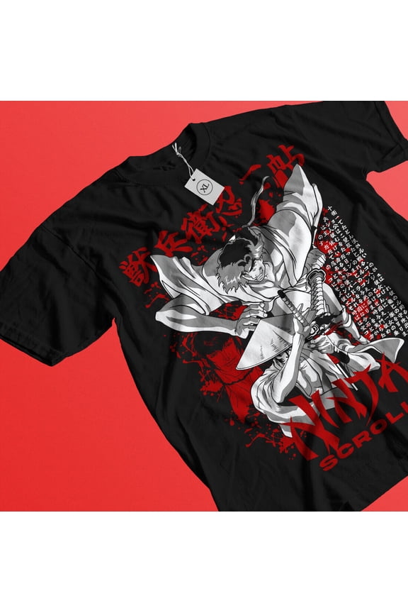 Samurai Champloo T-Shirt Horror Anime Walk Mugen Jin Fuu Kasumi Scrol Gift Shirt