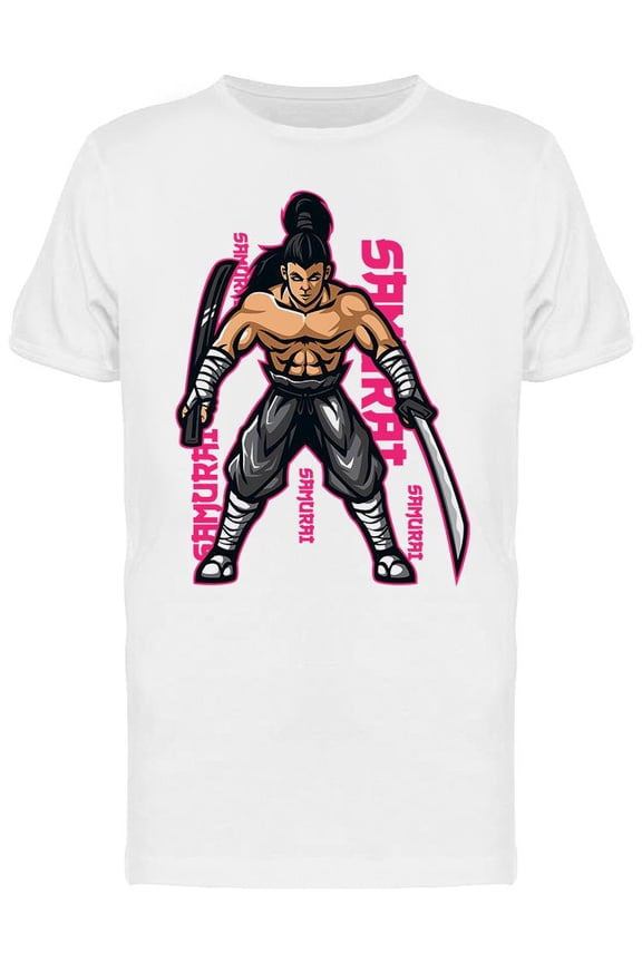 Samurai  Design T-Shirt Men -Image by Shutterstock, Male Large