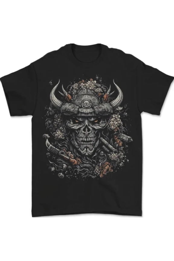 Samurai Fantasy Warrior Bushido Ronin T-Shirt Design Preview Only