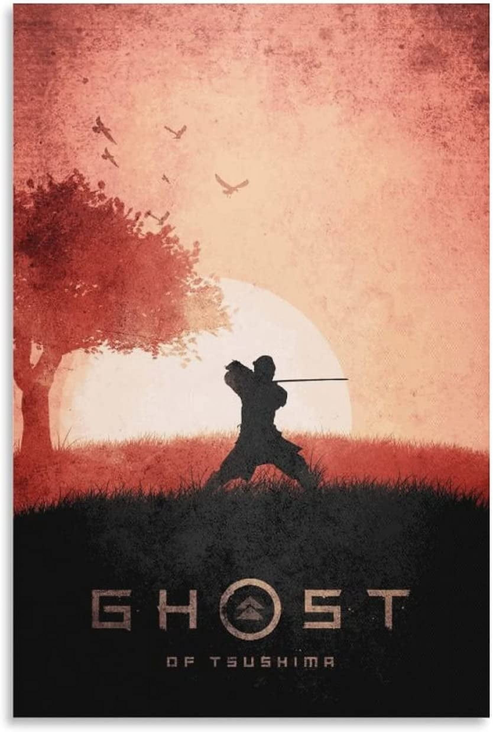 Digi2cart Ghost of Tsushima Canvas Wall Art by Kaito Ryuu | Jin