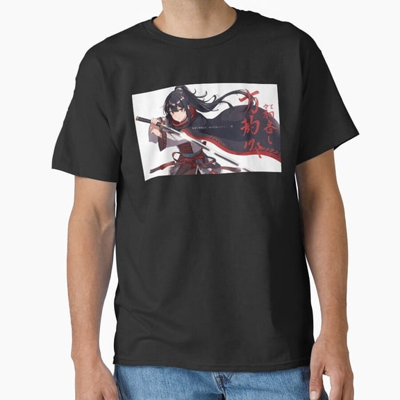 Samurai Girl Funny Japanese Warrior G4594 Unisex T-Shirt, Up to Size 5XL