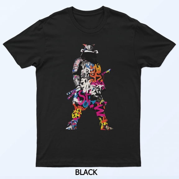 Samurai Graffiti Japanese Warrior Street Art Style Shirt