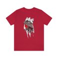 thumbnail image 1 of Samurai In Attacking Stance Japanese Flag T-Shirt, 1 of 9