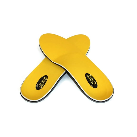 Samurai Insoles Sumos- Super-Padded Orthotics for Flat Feet- Perfect for Work Boots, Roomy Sneakers or Shoes (Mens 14-14 1/2)