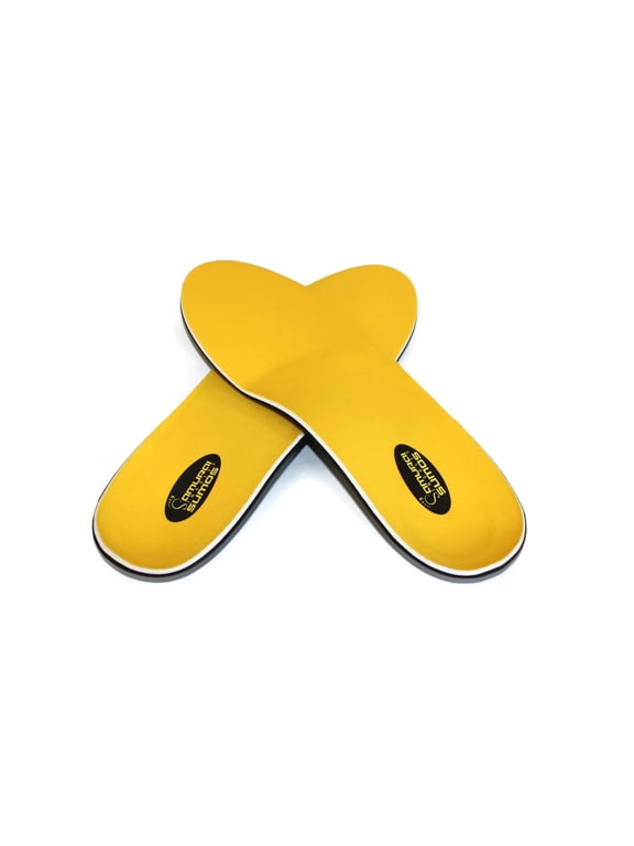 Sumos- Super-Padded Orthotics for Flat Feet- Perfect for Work Boots, Roomy Sneakers or Shoes (Mens 15-15 1/2)