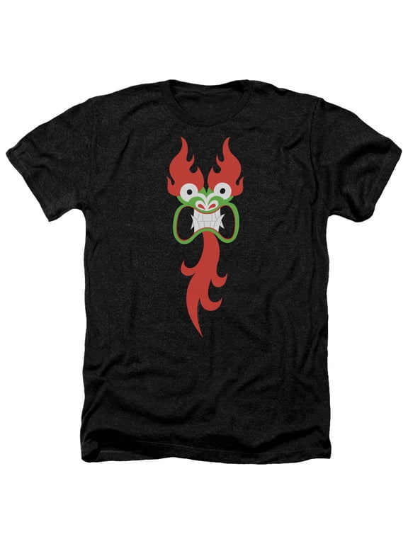 Samurai Jack - Aku Face - Heather Short Sleeve Shirt - Small