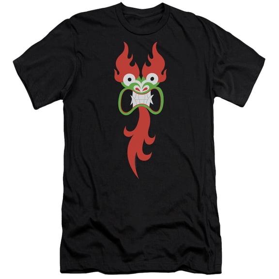 Samurai Jack Aku Face S/S Adult 30/1 T-Shirt Black