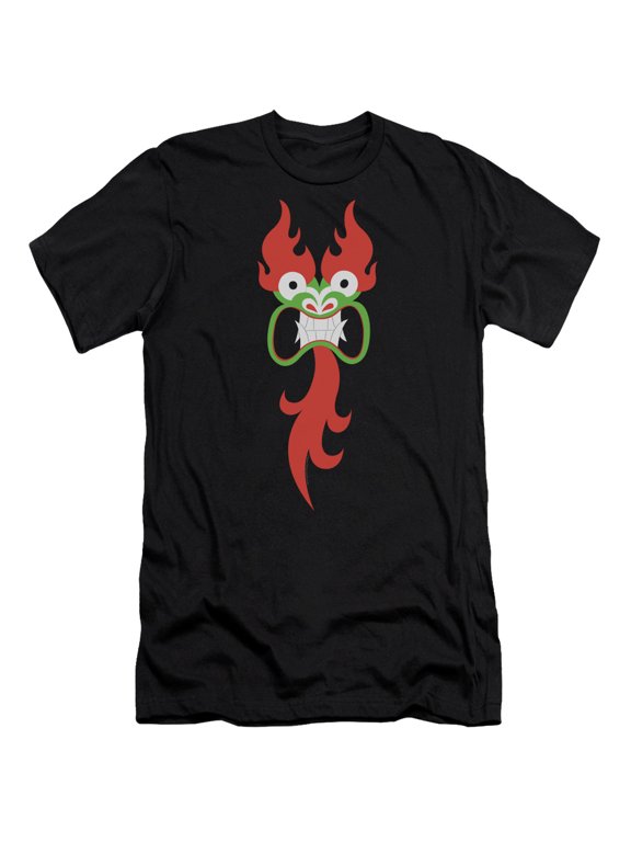 Samurai Jack Aku Face S/S Adult 30/1 T-Shirt Black