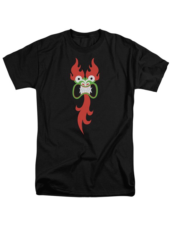 Samurai Jack Aku Face S/S Adult Tall 18/1 T-Shirt Black
