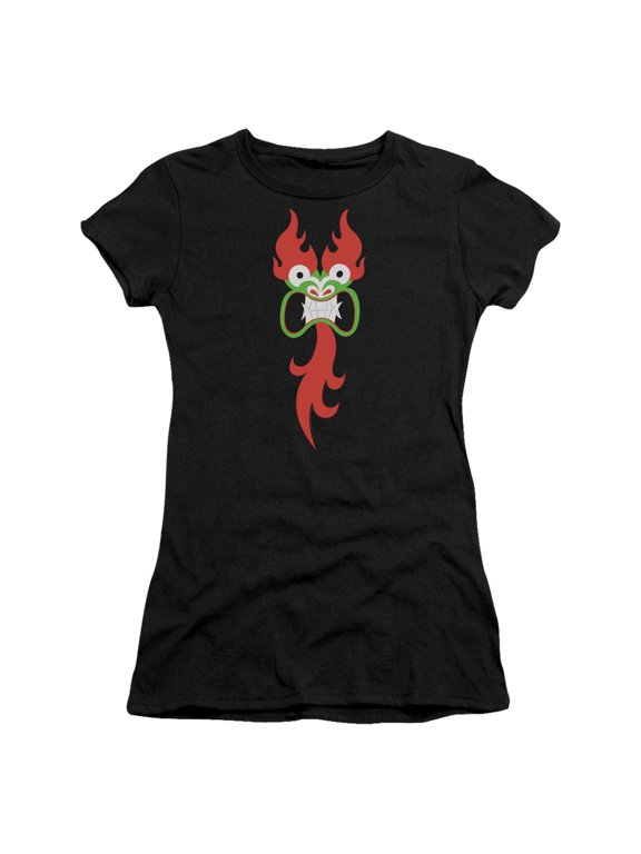 Samurai Jack Aku Face S/S Junior Women's T-Shirt Sheer Black