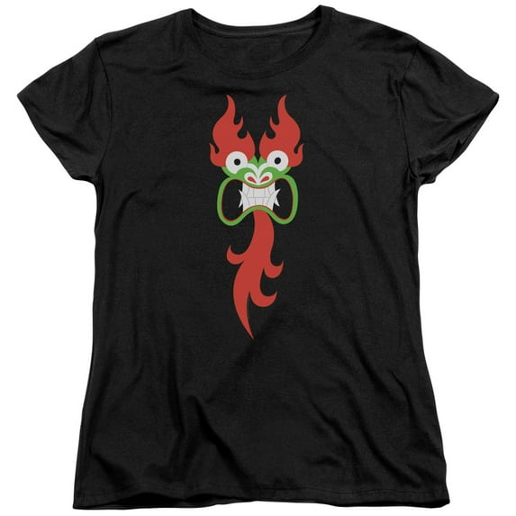 Samurai Jack Aku Face S/S Women'S T-Shirt Black
