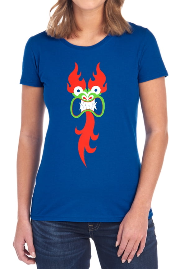Samurai Jack Aku Face Women's T Shirt, Royal, Medium