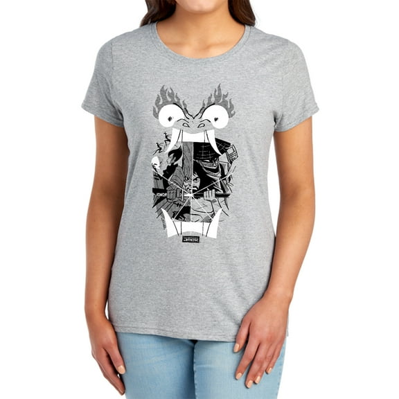 Samurai Jack Divisive Women's T Shirt, Athletic Heather, 2X-Large