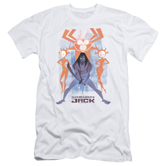 Samurai Jack Jack Vs Evil S/S Adult 30/1 T-Shirt White