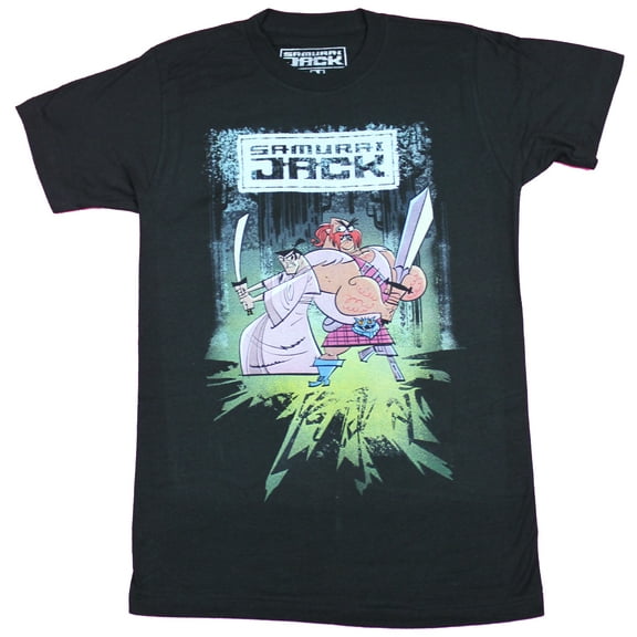Samurai Jack Mens T-Shirt - Ready to Battle With The Scotsman (Small)