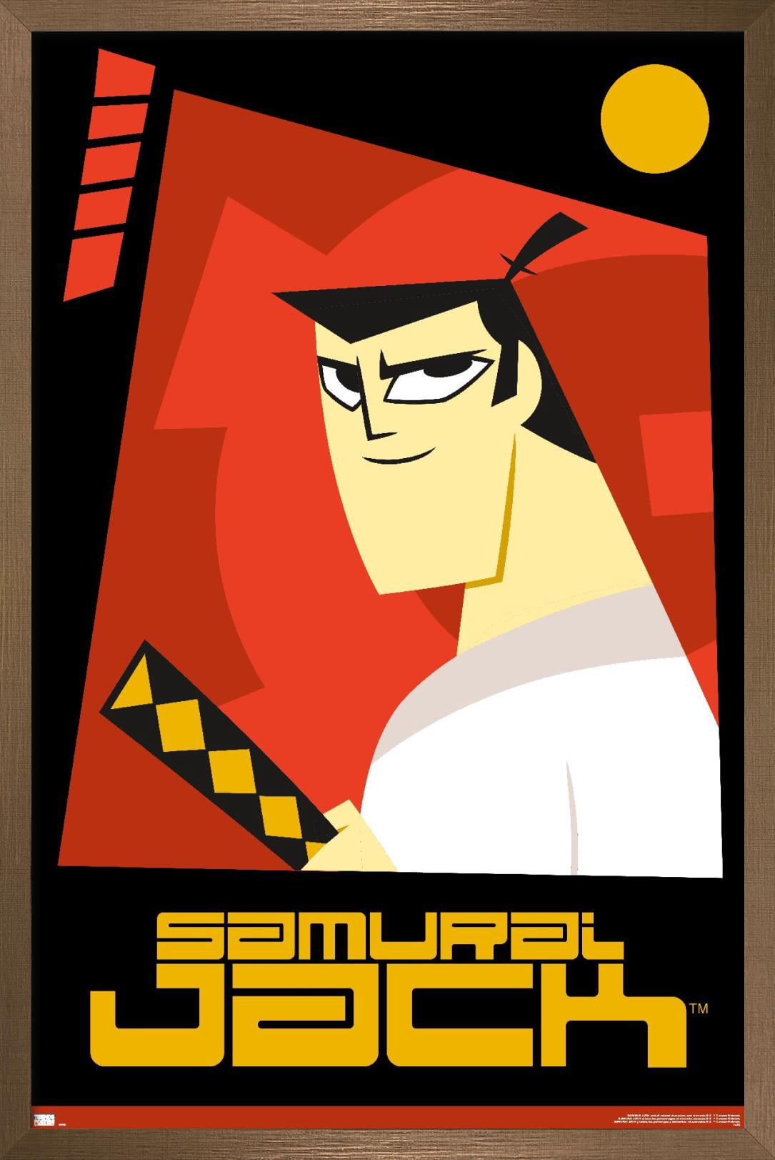 Samurai Jack - Red Wall Poster, 14.725" x 22.375", Framed