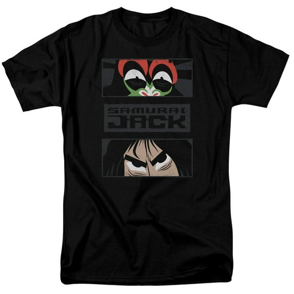 Samurai Jack Stare Down S/S Adult 18/1 T-Shirt Black