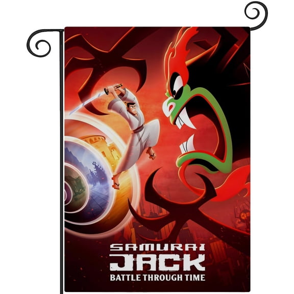 Samurai Jack-themed Garden Flag. Perfect gift for fans, friends, and family members, and suitable for outdoor activities, party decorations11''x18''