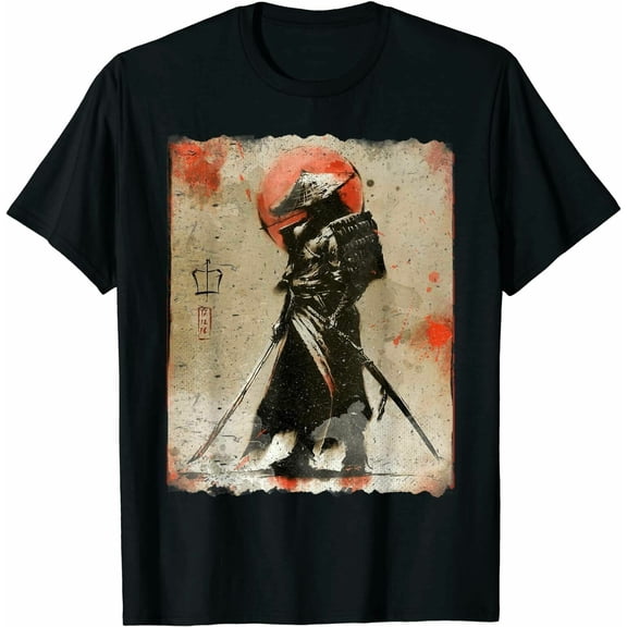 Samurai Japanese Retro Art Print Bushido Shirt Trend For Men, Size M-3XL