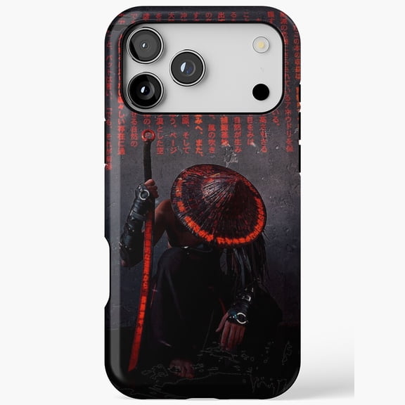 Samurai Japanese Warrior Sword Art iPhone Case 17 through 11 Pro Max up to size 5XL