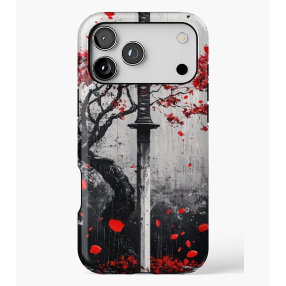 Samurai Katana Sword Sakura M2492, Protective Case for iPhone 17 16 15 14 13 12 11 Pro Max – Modern Unisex Style