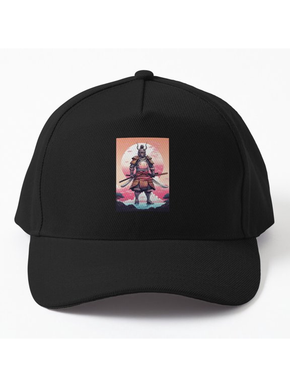 Samurai Knight Shining Armor Baseball Hat, Cross-Culture Warrior Graphic Design, Classic Cap