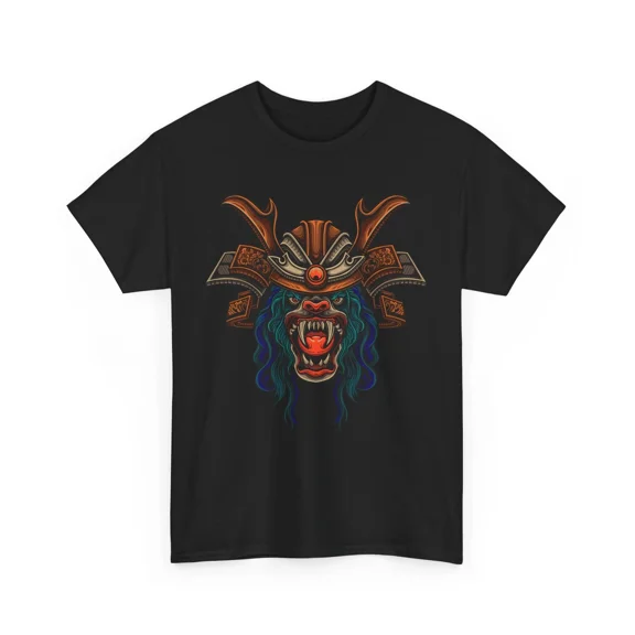 Samurai Monkey Warrior Helmet Unisex T-Shirt, S-5XL
