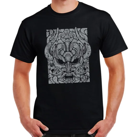 Samurai Oni Mask Distressed Print Birthday Gift - Walmart.com