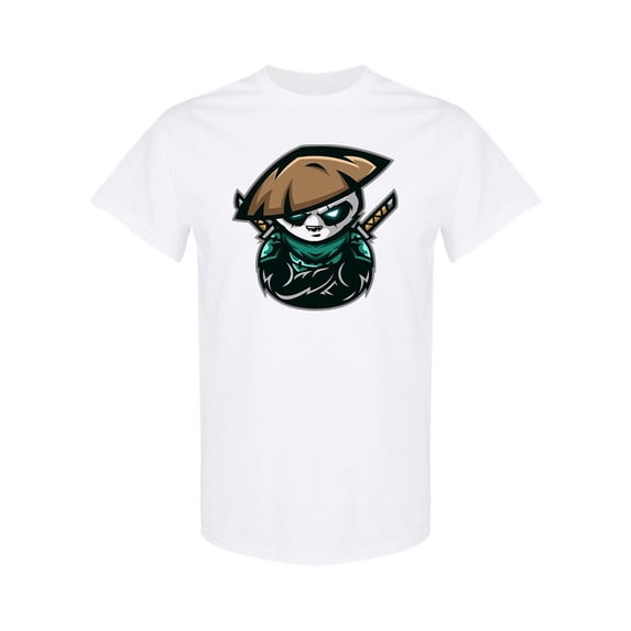 Samurai Panda T-Shirt Men -Image by Shutterstock, Male Large