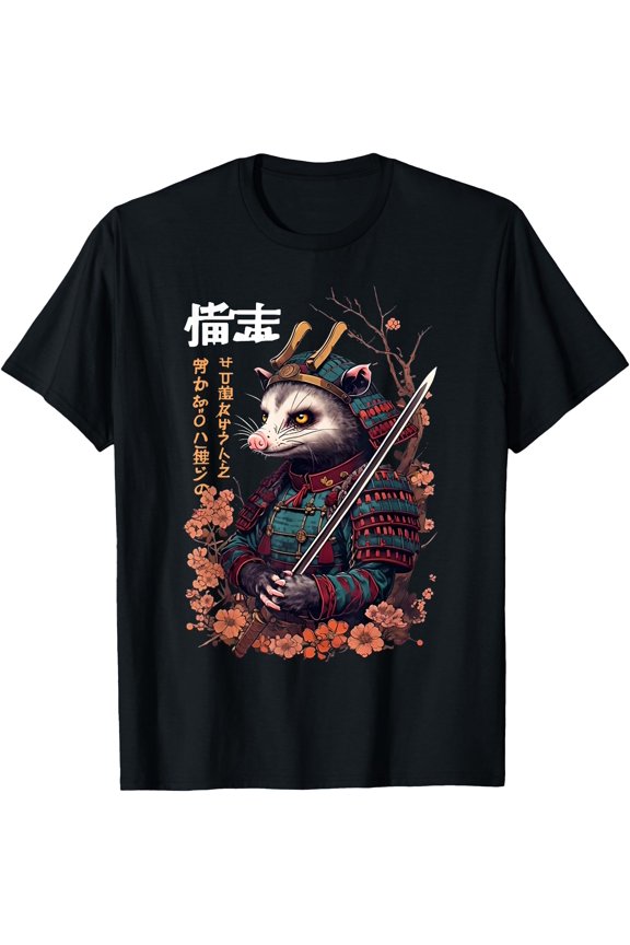 Samurai Possum Japanese Ukiyo-e Art T-Shirt, Unisex T-Shirt