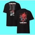 thumbnail image 1 of Samurai Reunion Tour Shirt With Tour locations Classic Samurai Band Shirt Cyberpunk! Samurai T-Shirt, 1 of 7