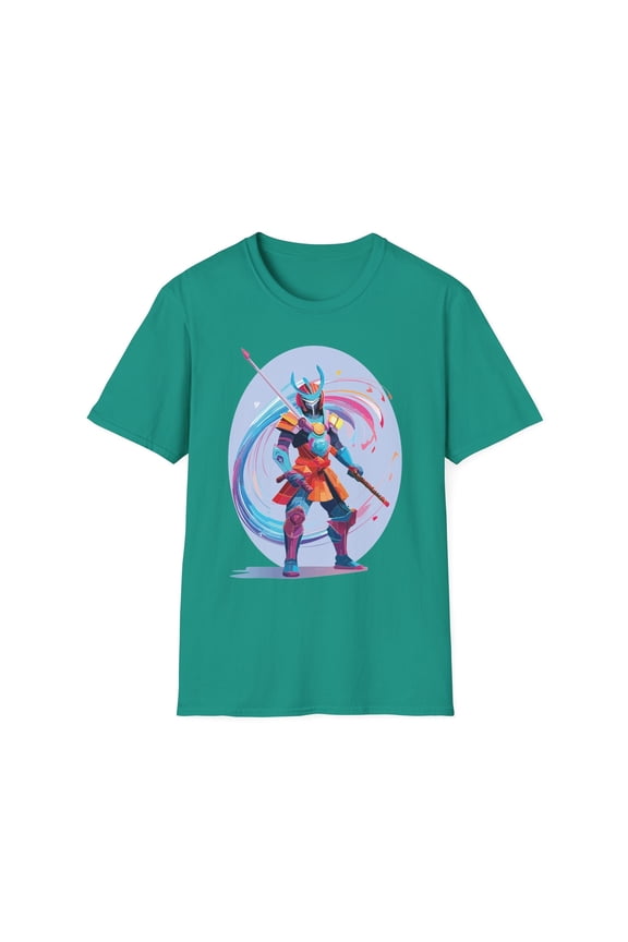 Samurai Shirt Unisex Gildan Softstyle Tee 100 Percent Ring Spun Cotton Samurai Design
