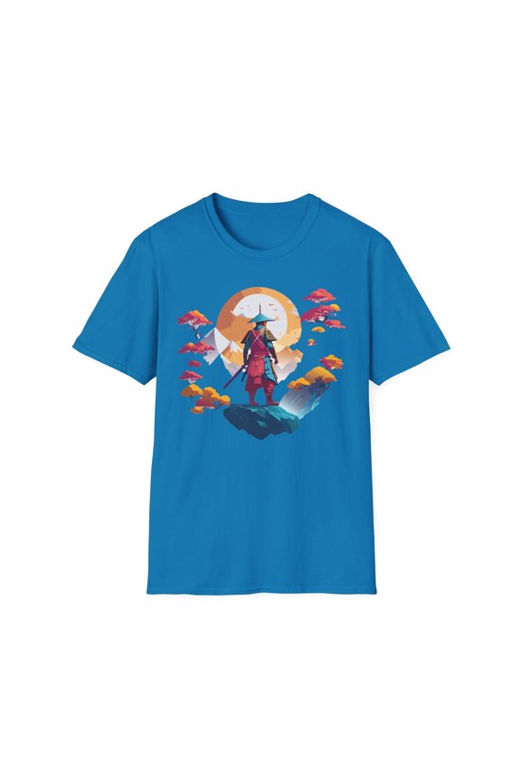 Gildan Softstyle 64000 Samurai T Shirt Unisex Cotton Tee With Samurai Design Relaxed Fit