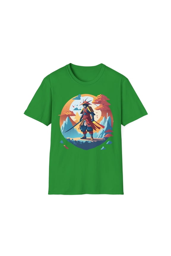 Samurai Shirt Unisex Tee Gildan Softstyle 64000 100 Percent Ring Spun Cotton Lightweight