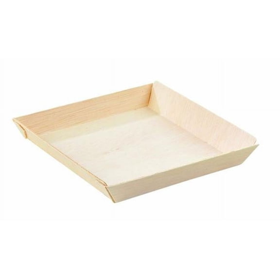 Samurai Square Wooden Dish, Pack Of 100