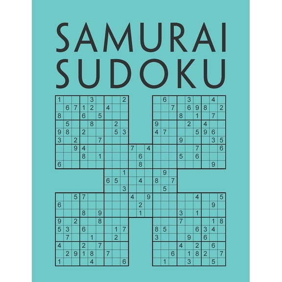 Samurai Sudoku: 1000 Sudokus overlapping into 200 Samurai style puzzles Multi-Level Sudoku Variant Activity Book For Adu, (Paperback)