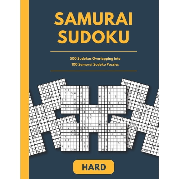 Samurai Sudoku: 500 Sudokus Overlapping into 100 Samurai Sudoku Puzzles (Paperback)