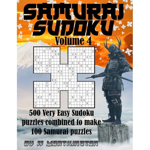 Samurai Sudoku Puzzles Large Print for Adults and Kids: Samurai Sudoku Large Print for Adults and Kids: 500 Individual Very Easy Sudoku Puzzles Interlinked to Form 100 Samurai Sudoku Master Puzzles (P