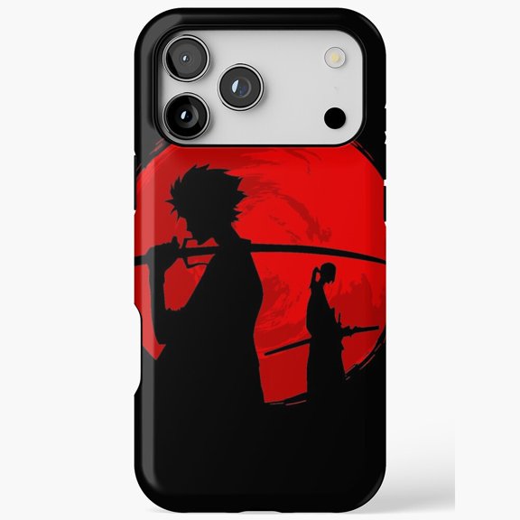 Samurai Sunset Japanese Warrior Art iPhone Case 17 16 15 14 13 12 11 Pro Max