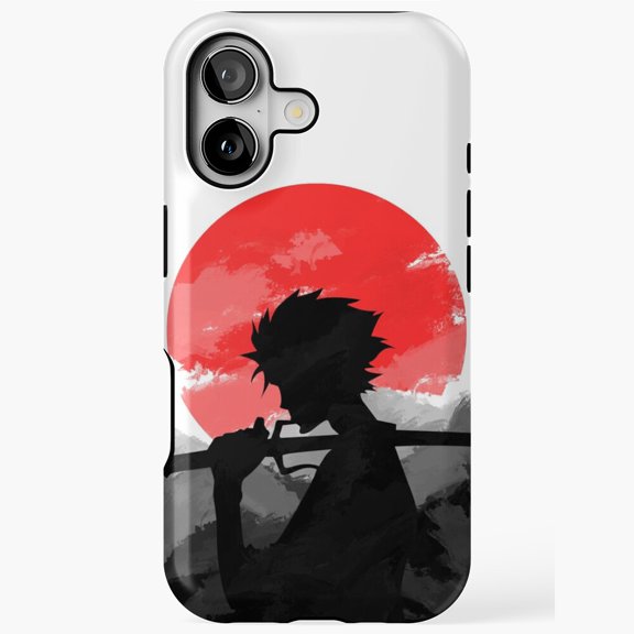 Samurai Sunset Scenic Inspired Pattern Design Case iPhone 17 to 11 Pro Max
