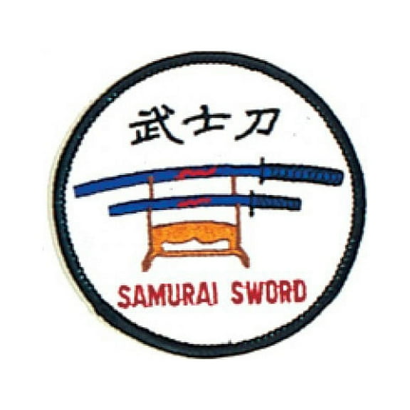 Samurai Sword Martial Arts Uniform Patch, 3"