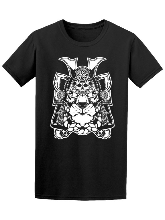 Samurai Tiger Face Head Tattoo Tee Men's -Image by Shutterstock