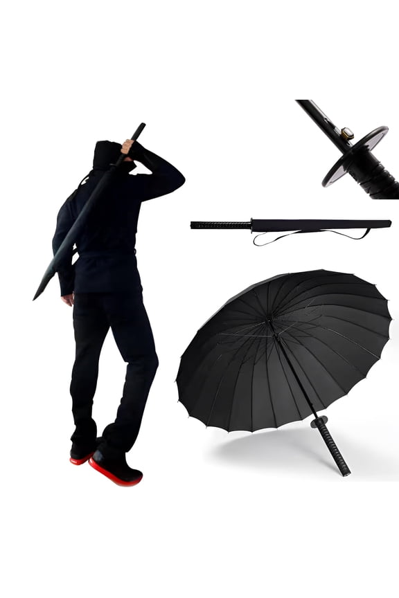 Samurai Umbrella Creative Semi-Automatic Katana,Gifts For Cosplay Decoration,Windproof Outdoor Umbrella,Sun Protection Umbrella
