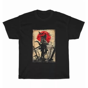 Samurai Warrior Bushido Code Japanese Swordsmen T-Shirt Carrying Sword Tee Gift